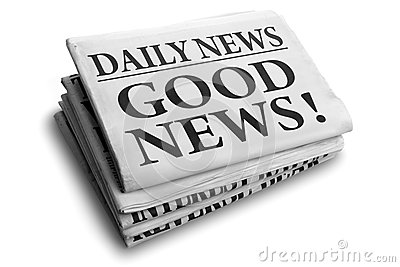 Daily News Newspaper Headline Reading Good News