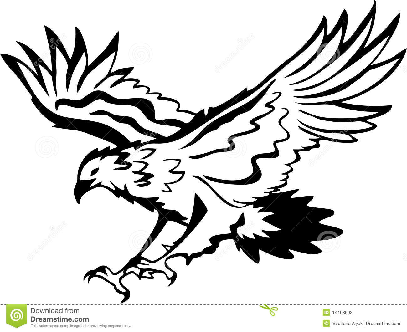Eagle Clipart Black And White Eagle 20flying 2