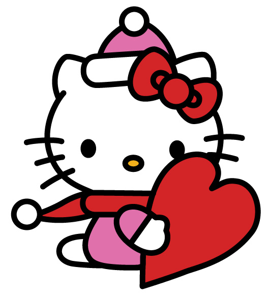 Free Vector Hello Kitty Valentine S Day Vector Clipart