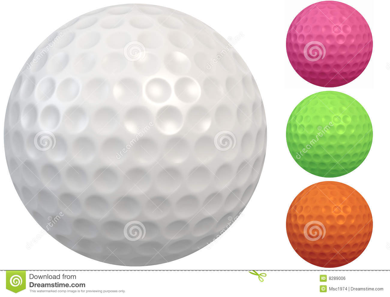 Golf Ball With Round Dimples Royalty Free Stock Image   Image  8289006
