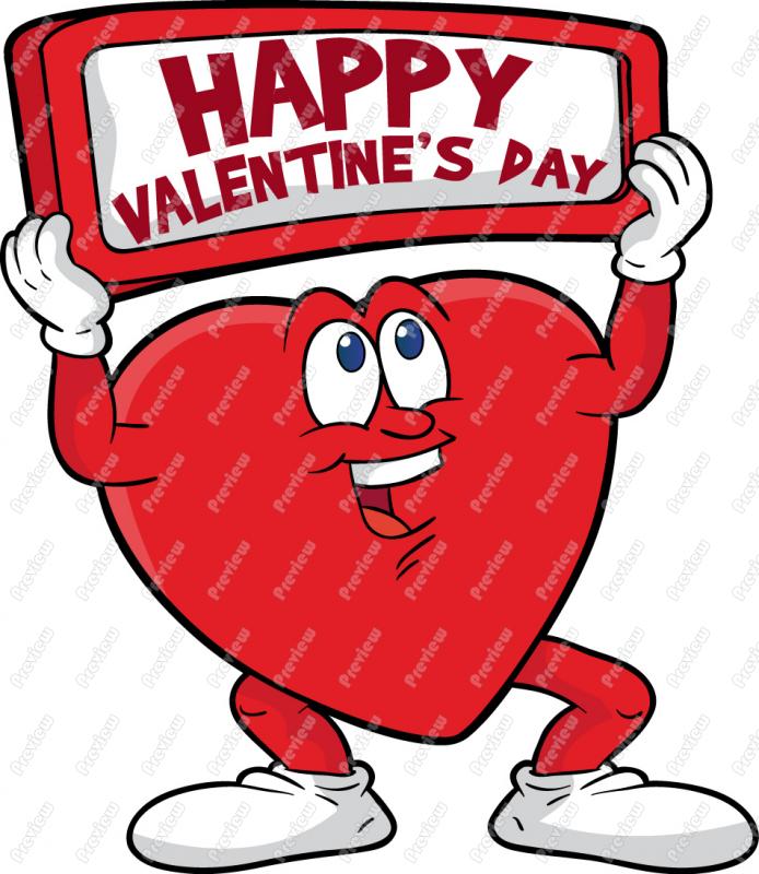 Happy Valentines Day Heart Clip Art   Royalty Free Clipart   Vector    