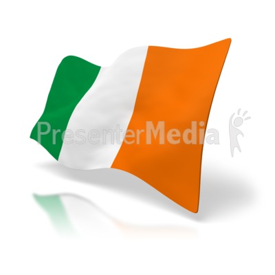 Irish Flag Clip Art Type  Presentation Clipart