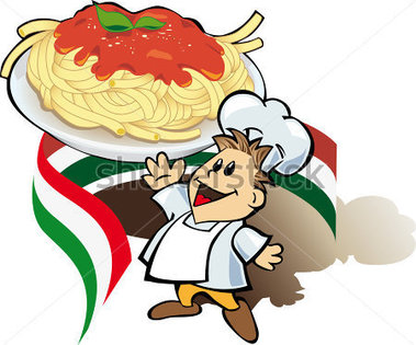 Italian Chef Cook With Giant Spaghetti Plate Stock Vector   Clipart Me