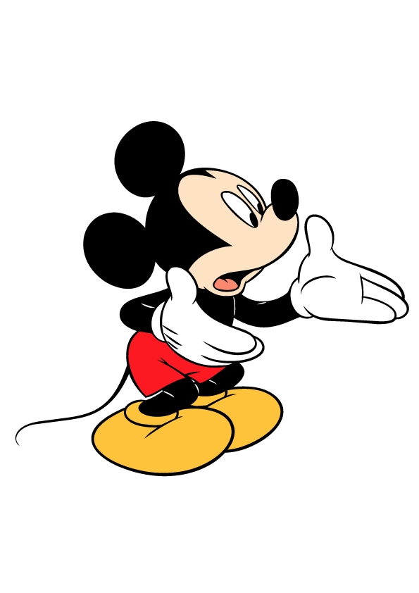 Mickey Mouse Clipart Vector 3   Tuts King