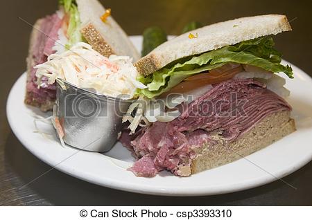 Photo   Combination Deli Sandwich Corned Beef Tongue Chopped Liver    