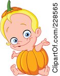 Royalty Free  Rf  Baby Pumpkin Clipart Illustrations Vector Graphics