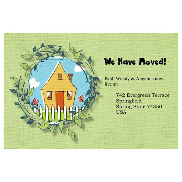 We Have Moved Cartoon House Clipart