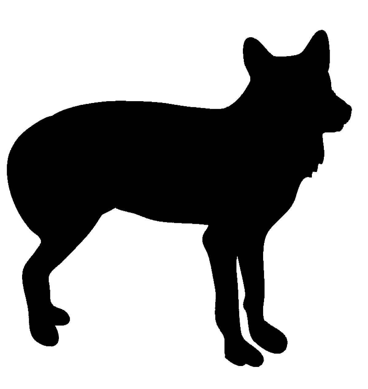 Wolf Silhouette Clip Art   Cliparts Co