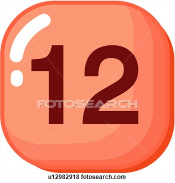 Art Of Number Icon Logo Twelve Sign 12 U12982918   Search Clipart    