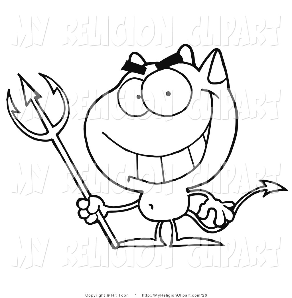 Cute Devil Clipart Black And White Royalty Free Sin Stock Religion    