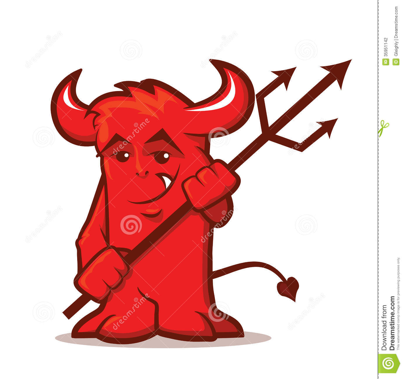 Cute Devil Stock Photography   Image  35951142