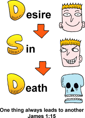 Desire Leads To Sin And Sin Leads To Death   James Clip Art
