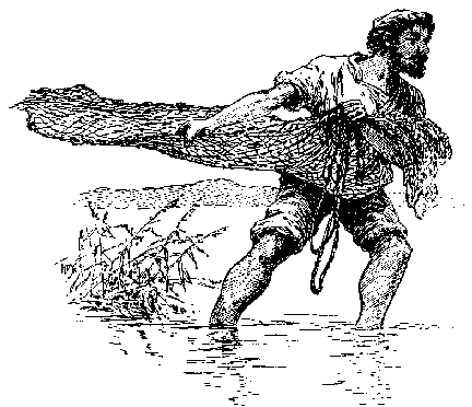 Fisherman Clipart Black And White Bible Characters And Stories