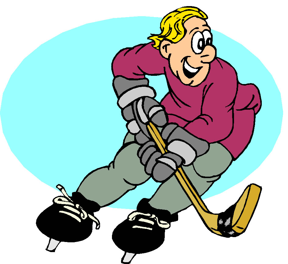 Ice Hockey Clip Art   Hocky037 Gif