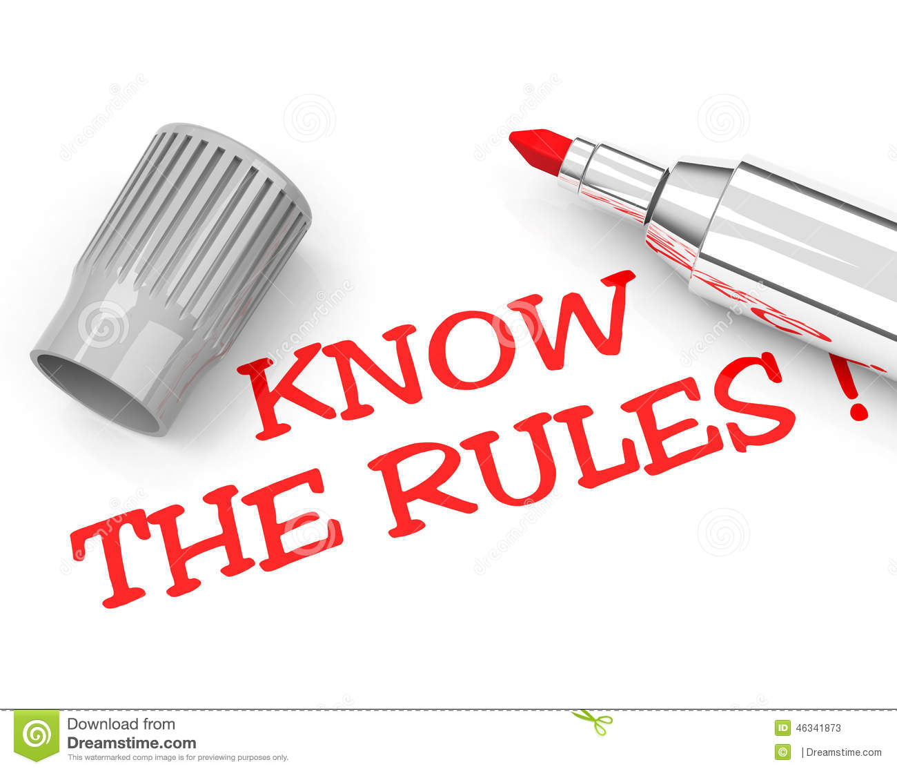Know The Rules Stock Illustration   Image  46341873