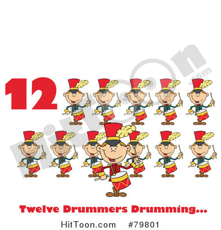 Number Twelve Clipart Red And Text By