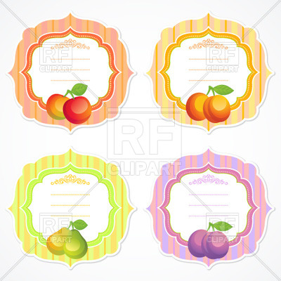 Pear Apricot And Apple Download Royalty Free Vector Clipart  Eps