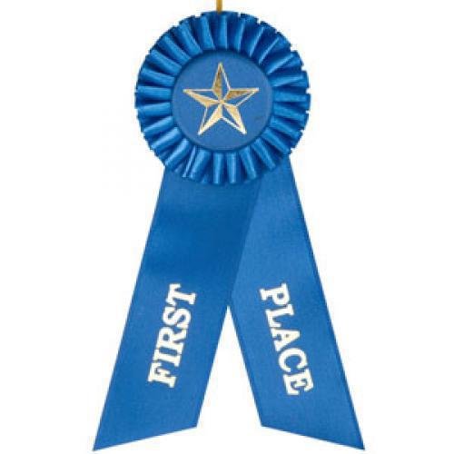 Rosette Ribbons Are Available For First  Blue  Second  Red  And Third    