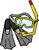 Snorkeling Gear   Royalty Free Clipart Picture