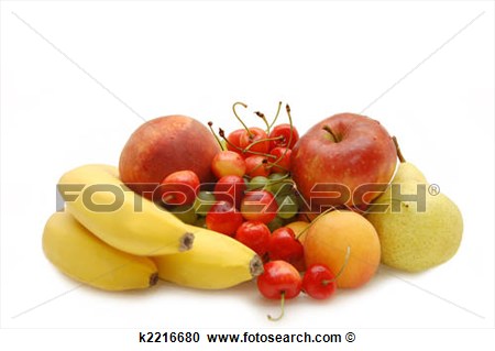 Stock Photography   Banana Sweet Cherry Apple Pear Apricot Peach