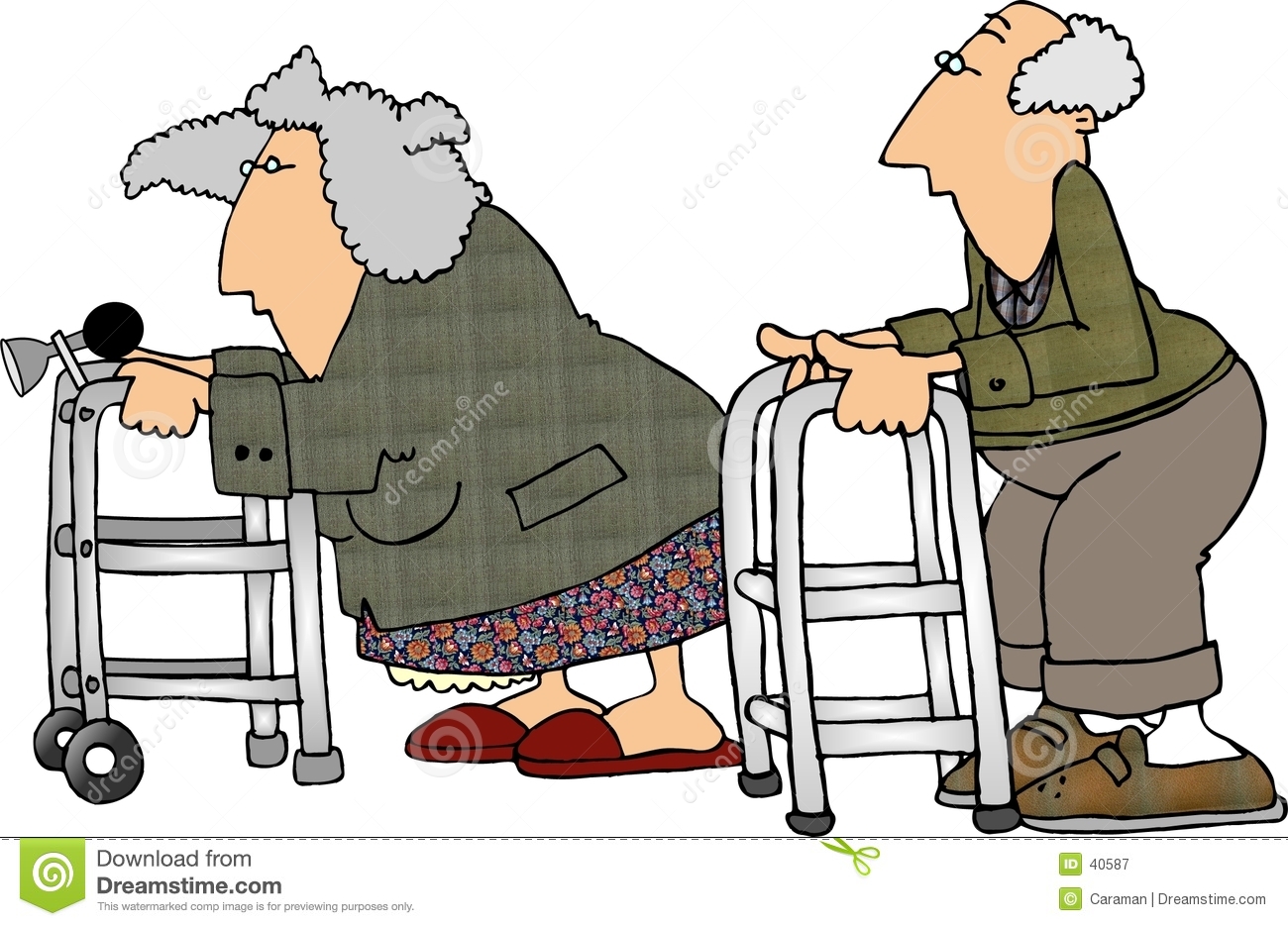 This Illustration That I Created Depicts An Old Man   Woman Having A