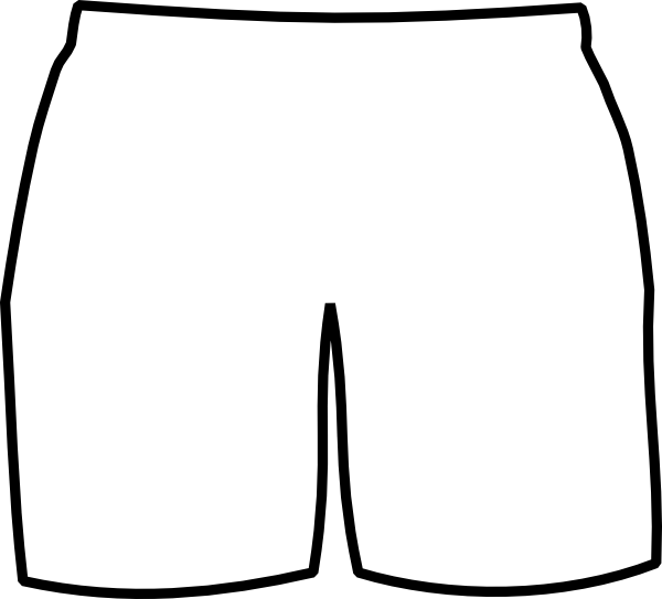 White Boxer Shorts Clip Art At Clker Com   Vector Clip Art Online