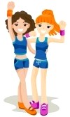 Workout Clipart 4246329 Workout Buddies With Clipping Path Jpg