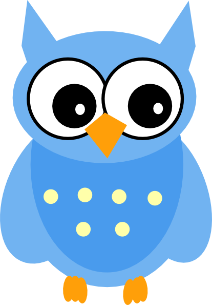 Blue Mother Owl Clip Art At Clker Com   Vector Clip Art Online    