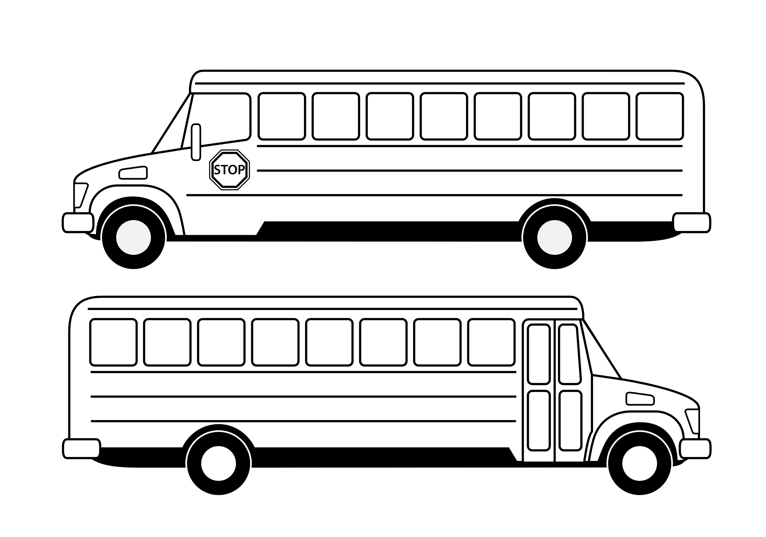 Bus Outline   Cliparts Co