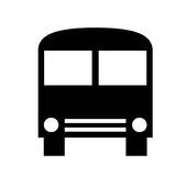 Bus Silhouette   Clipart Graphic