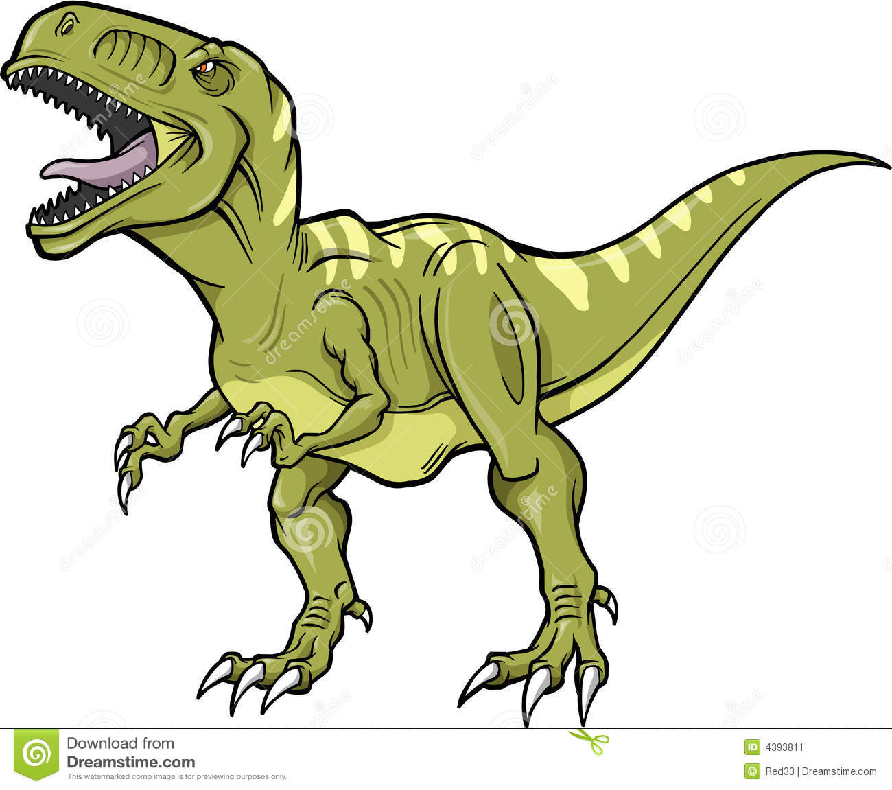 Dinosauro Di T Rex Di Vettore Immagine Stock   Immagine  4393811