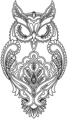 Full Moon Owl Embroidery Design By Tula Pink A Winter Embroidery    