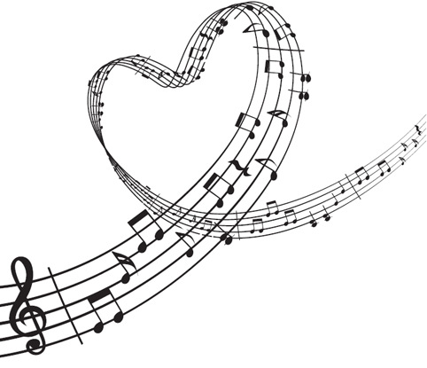 Heart Shaped Music Notes Imvh Music For The Heart Image Jpg