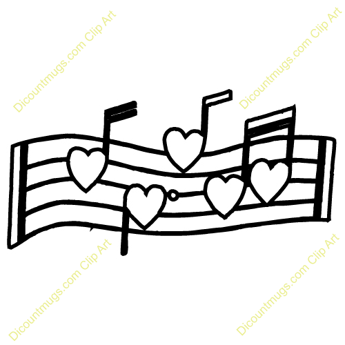 Music Notes With Hearts