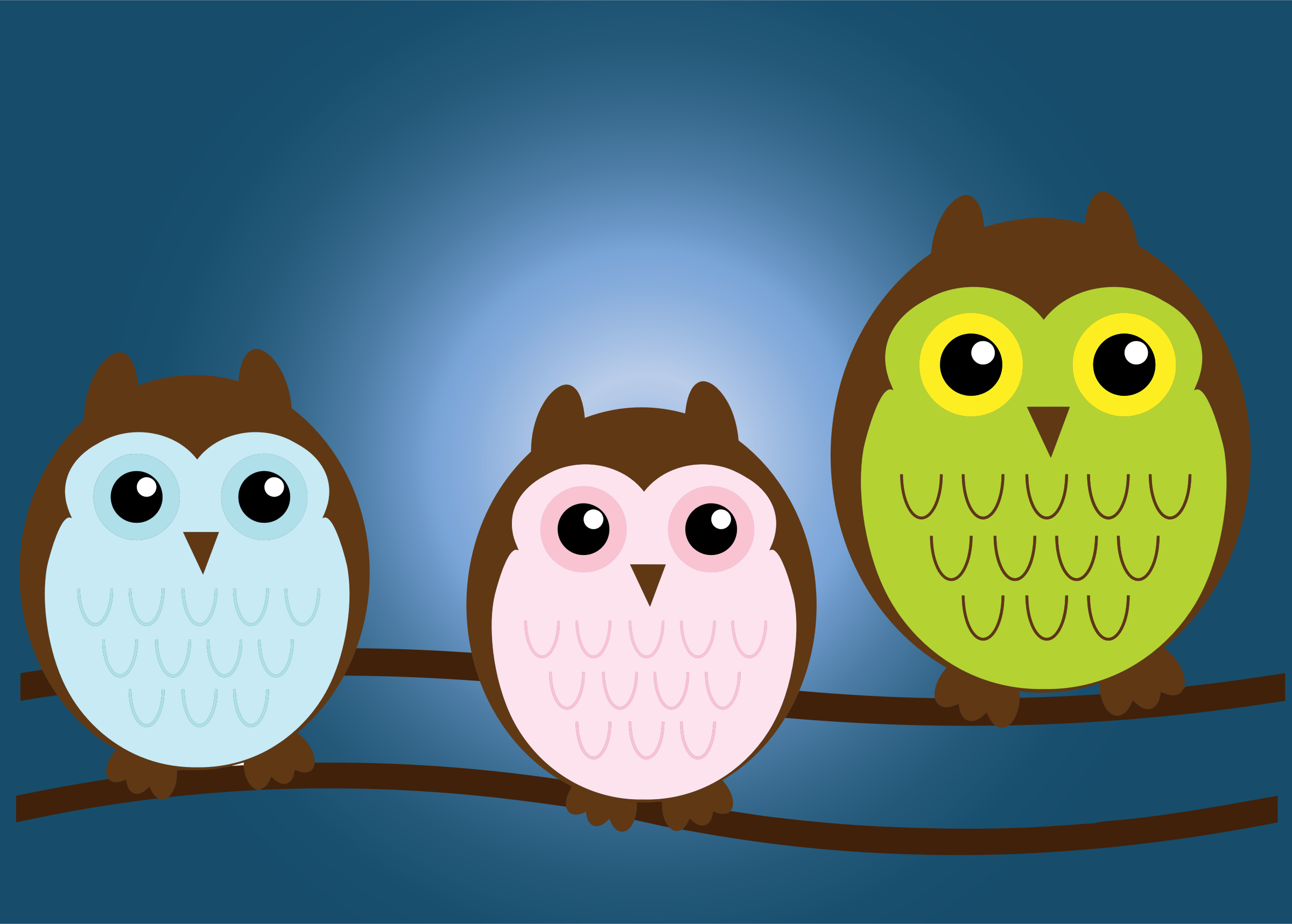 Owl Family By Gdj