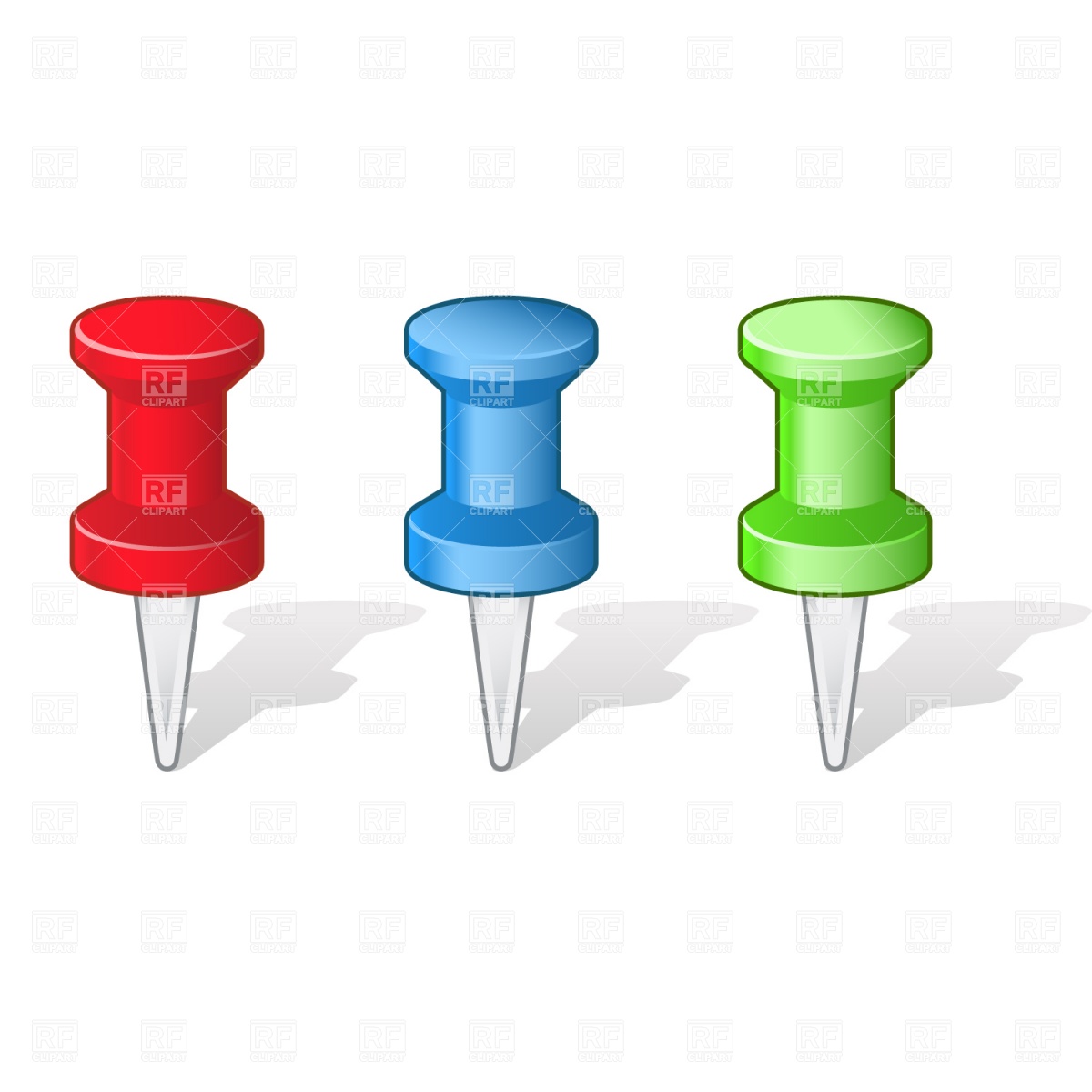 Push Pins 1261 Design Elements Download Royalty Free Vector Clipart