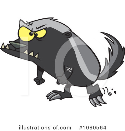 Royalty Free Honey Badger Clipart Illustration 1080564 Badger Clip Art