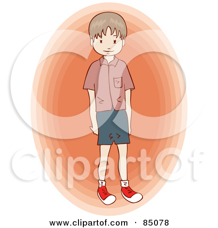 Royalty Free  Rf  Clipart Illustration Of A Teen Boy In A Red Shirt