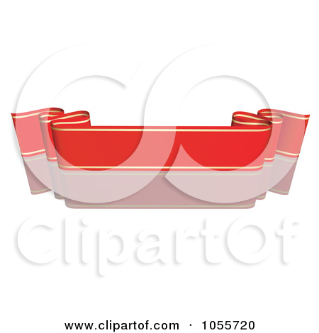 Royalty Free Vector Clip Art Illustration Of A Red Ribbon Banner With