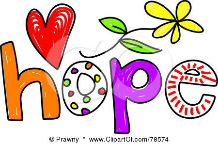 78574 Royalty Free Rf Clipart Illustration Of A Colorful Hope Word