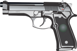9mm Pistol Clip Art At Clker Com   Vector Clip Art Online Royalty