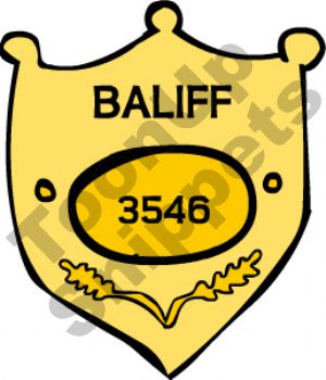 Bailiff Clipart Thumb Law Art Baliffbadge Png 350 C Gif