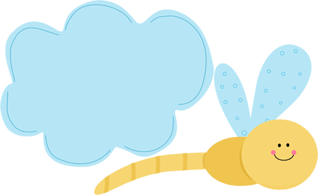 Cute Dragonfly Clipart Dragonfly Flying Under Cloud Png