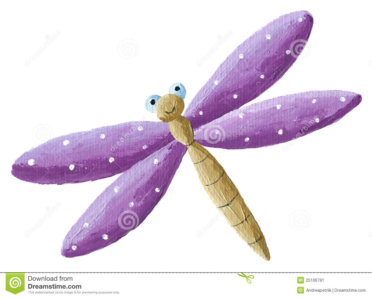 Cute Purple Dragonfly Stock Image   Image  25106791