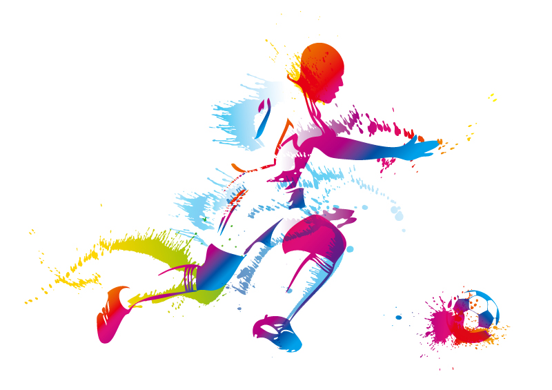 Dynamic Football Player Vector   Free Vector Graphic Download