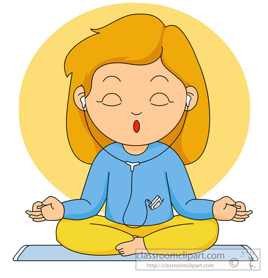 Health   Meditation With Music   Classroom Clipart