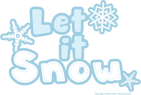 Home Free Clipart Christmas Clipart Let It Snow