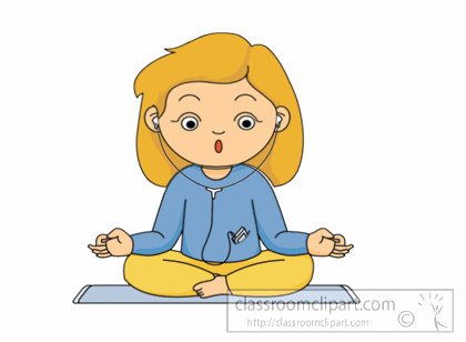 Kids Meditation Clipart Animated Clipart   Flash