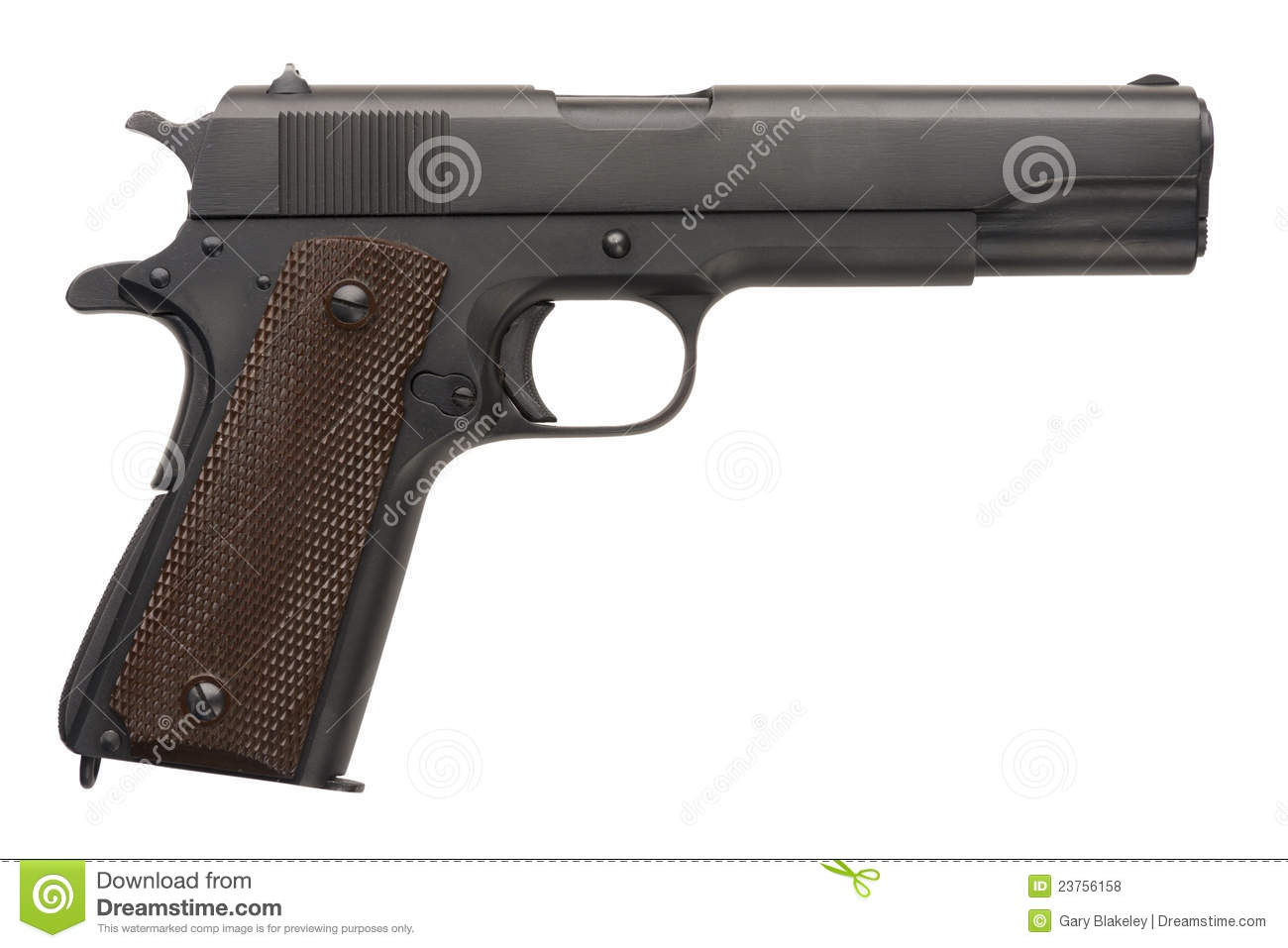      Made  45 1911a1 Semi Automatic Military Pistol From World War Two