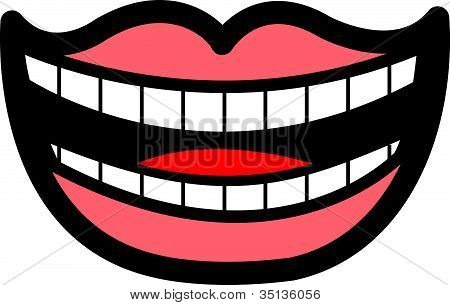 Mouth Smile Teeth Clip Art Stock Vector   Stock Photos   Bigstock